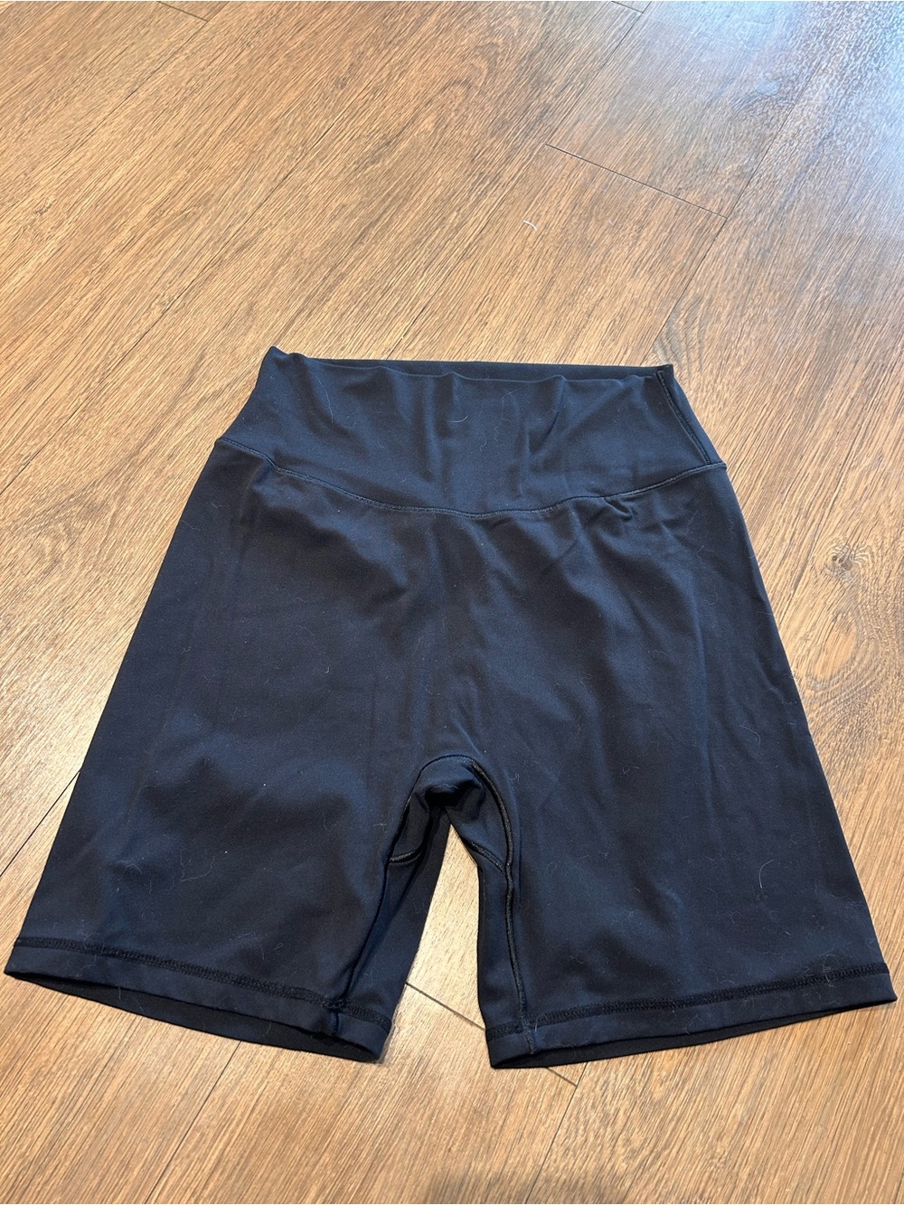Sunzel High-Waist Black Womens Biker Shorts with Butt Scrunch